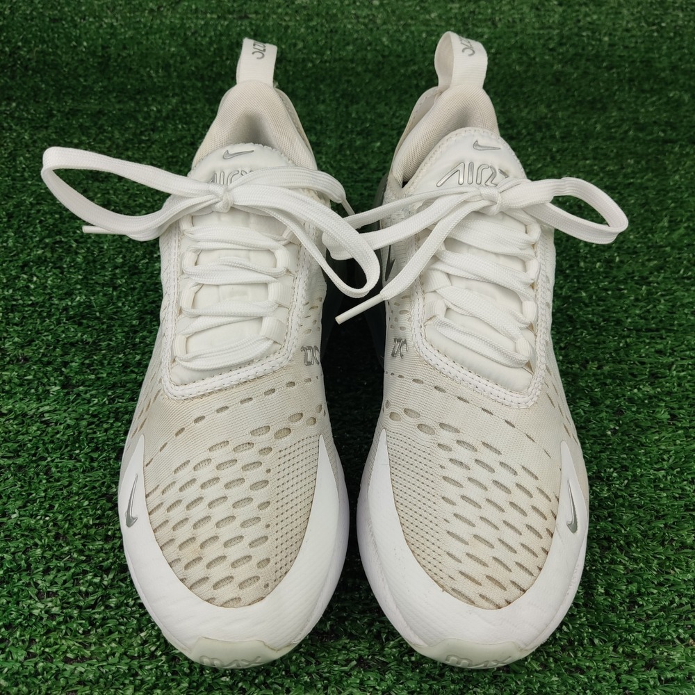 Nike Sneakers Womens 6.5 White Air Max 270 DX0114-100 Metallic Silver Athletic - Picture 2 of 8